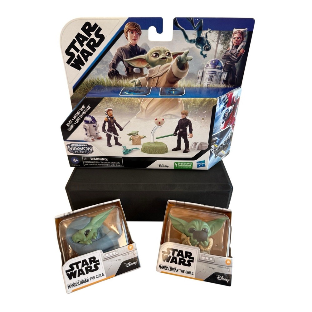 NEW Disney Star Wars Grogu Mandalorian Mission Fleet Collector Figures Gift Set
